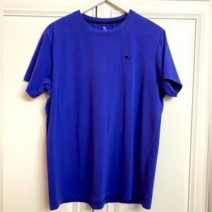 Tommy Bahama Mens Blue Sz Medium Short Sleeve CottonSpandex T-Shirt Top